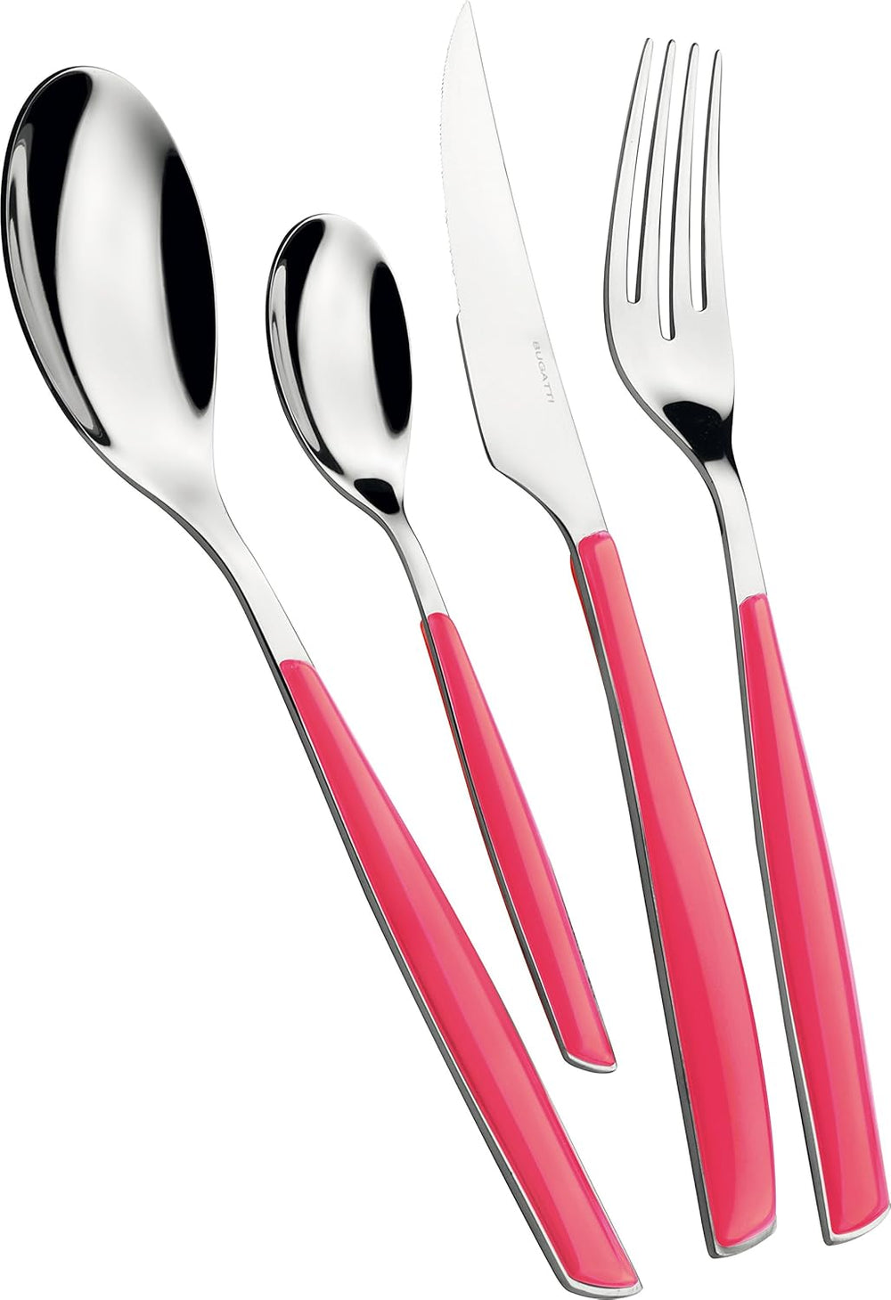 BUGATTI Glamour, Zestaw sztućców na 6 osób, 24 szt. Stal nierdzewna 18/10 Naty Shop Rose Paradise