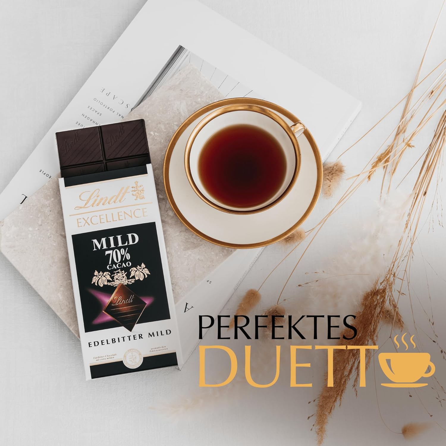 Lindt Excellence 78-procentowy batonik kakaowy - Intensywność kakaowa Trwałość Wegański batonik 100g Idealny prezent