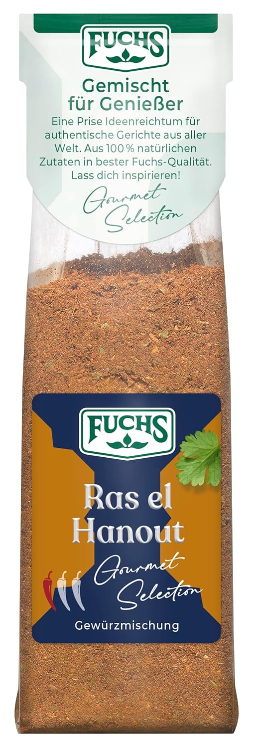 Fuchs Spices Gourmet Selection Bliski Wschód/Afryka - Mieszanka przypraw do kuskusu i bulguru Mieszanka przypraw do wielokrotnego napełniania do przyprawiania potraw bulgur Wegańskie 55g