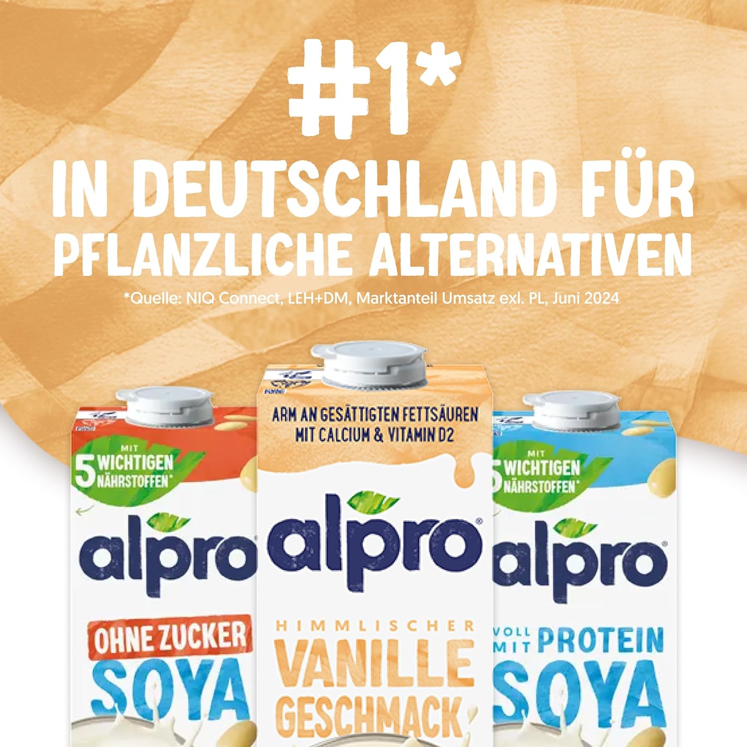 Alpro Waniliowe Mleko Sojowe 8x1L - Wegańskie I Bogate W Wapń