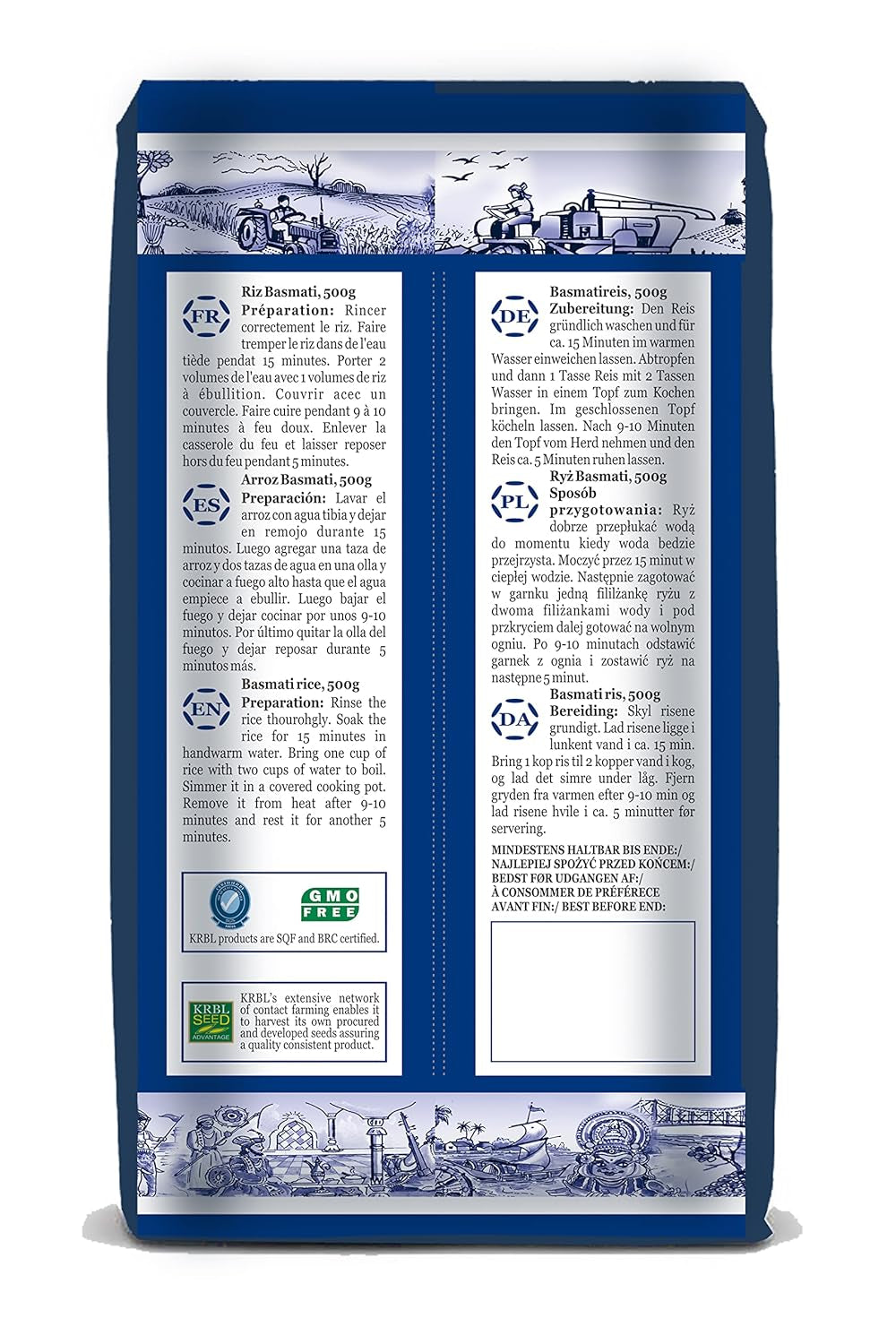 INDIA GATE Premium Basmati Rice – Aromatyczny, drobnoziarnisty ryż długoziarnisty z Indii, drobnoziarnisty (1 x 500 g)