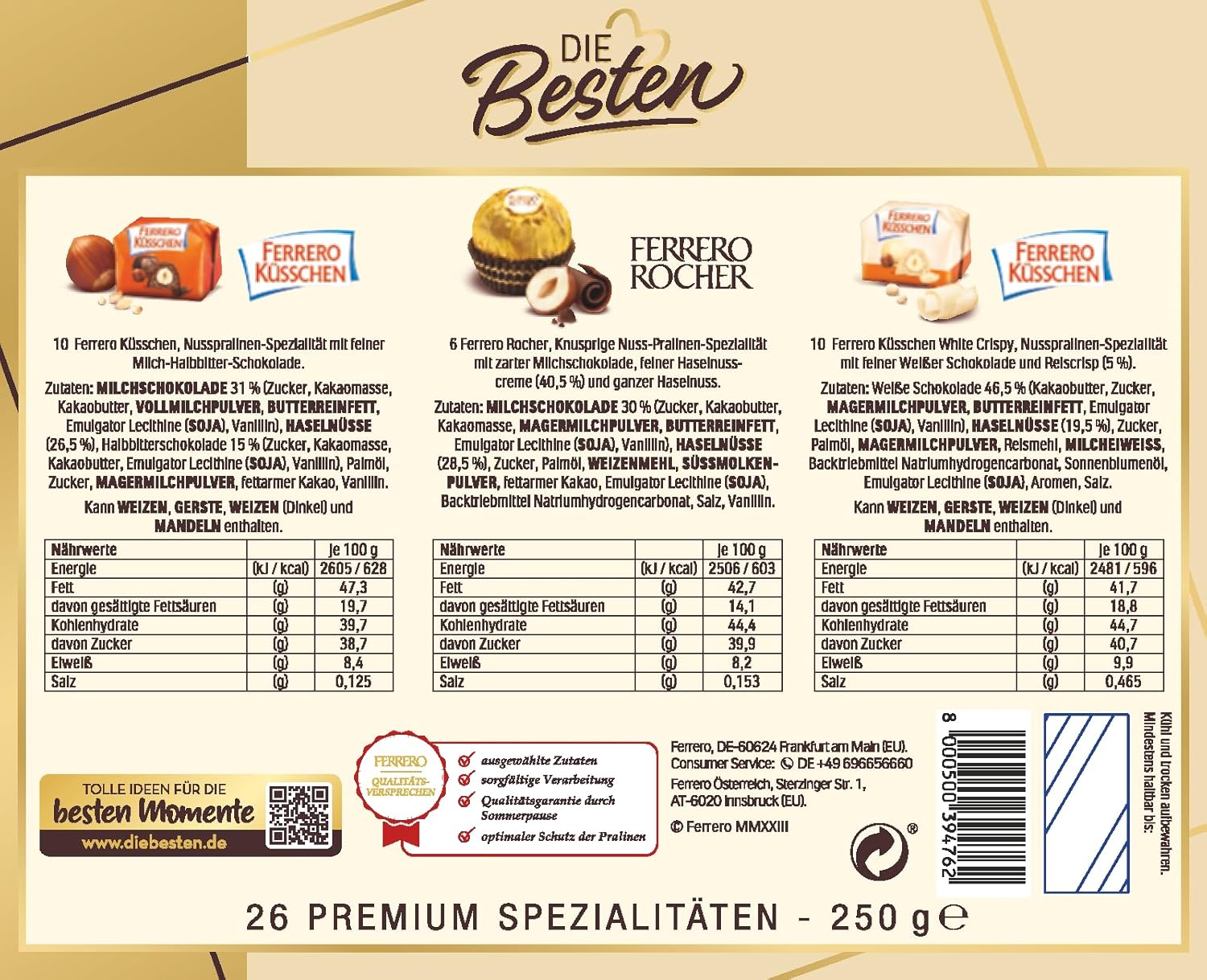 Ferrero The Best Nut Edition – czekoladowy prezent dla niego i dla niej w 3 asortymentach premium