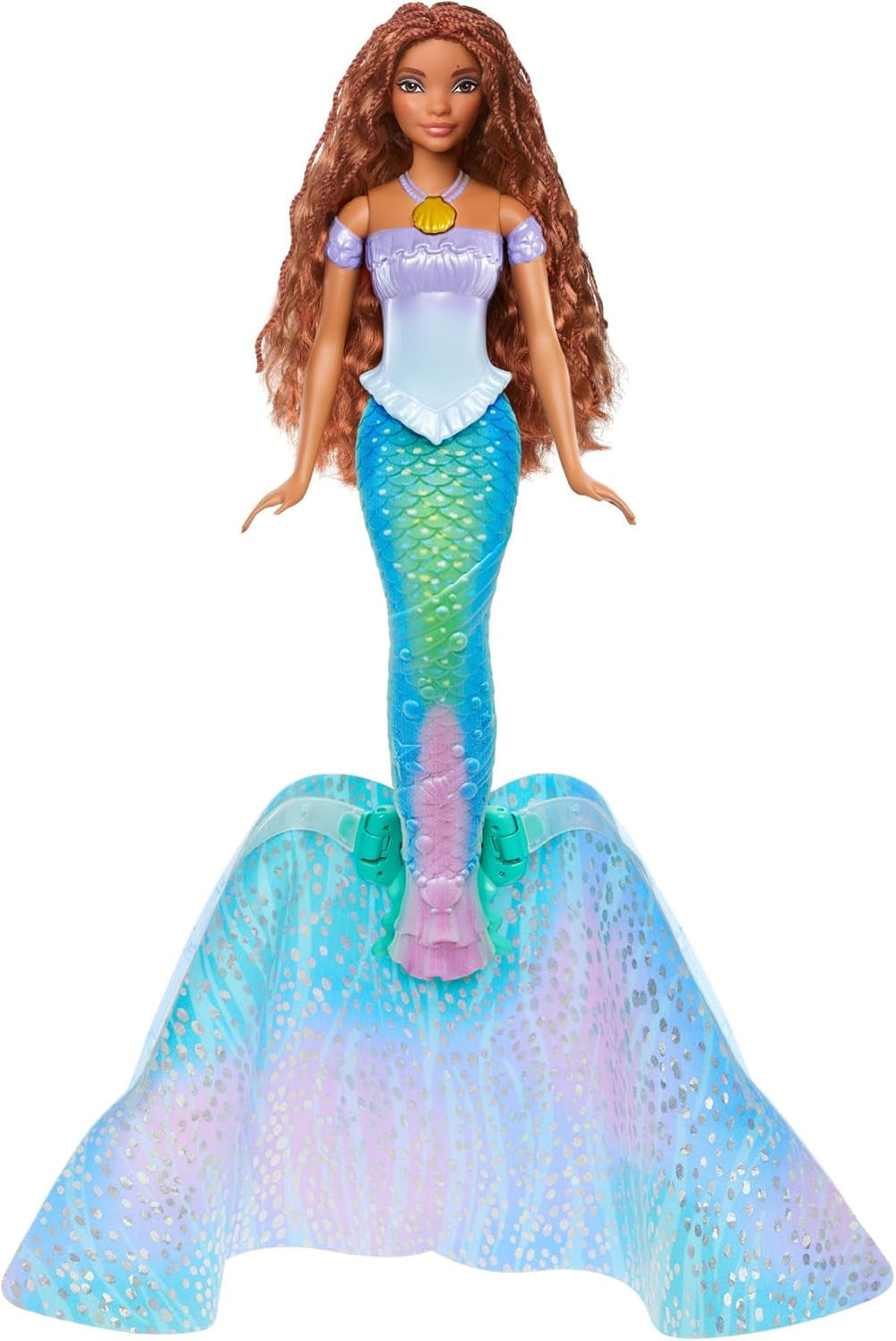 Mattel Disney Princess Ariel Doll, Inspirată de filmul Mica Sirenă, Transformare: Jucărie om-sirenă, Mobil, Cadouri Disney, Jucării de la 3 ani, HLX13 Papusi Naty Shop