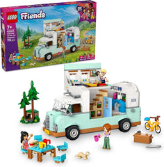 Przyczepa LEGO Friends, zestaw do budowania do odgrywania ról z przyczepą kempingową, prezent dla dziewczynek w wieku od 7 lat, kreatywny zestaw z 3 minifigurkami i figurką fretki 42663 Zestawy do budowania Besuche den LEGO-Store Default Title