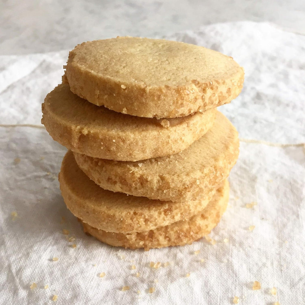 Biscuiți tradiționali scoțieni cu unt, rulați în zahăr, 200g