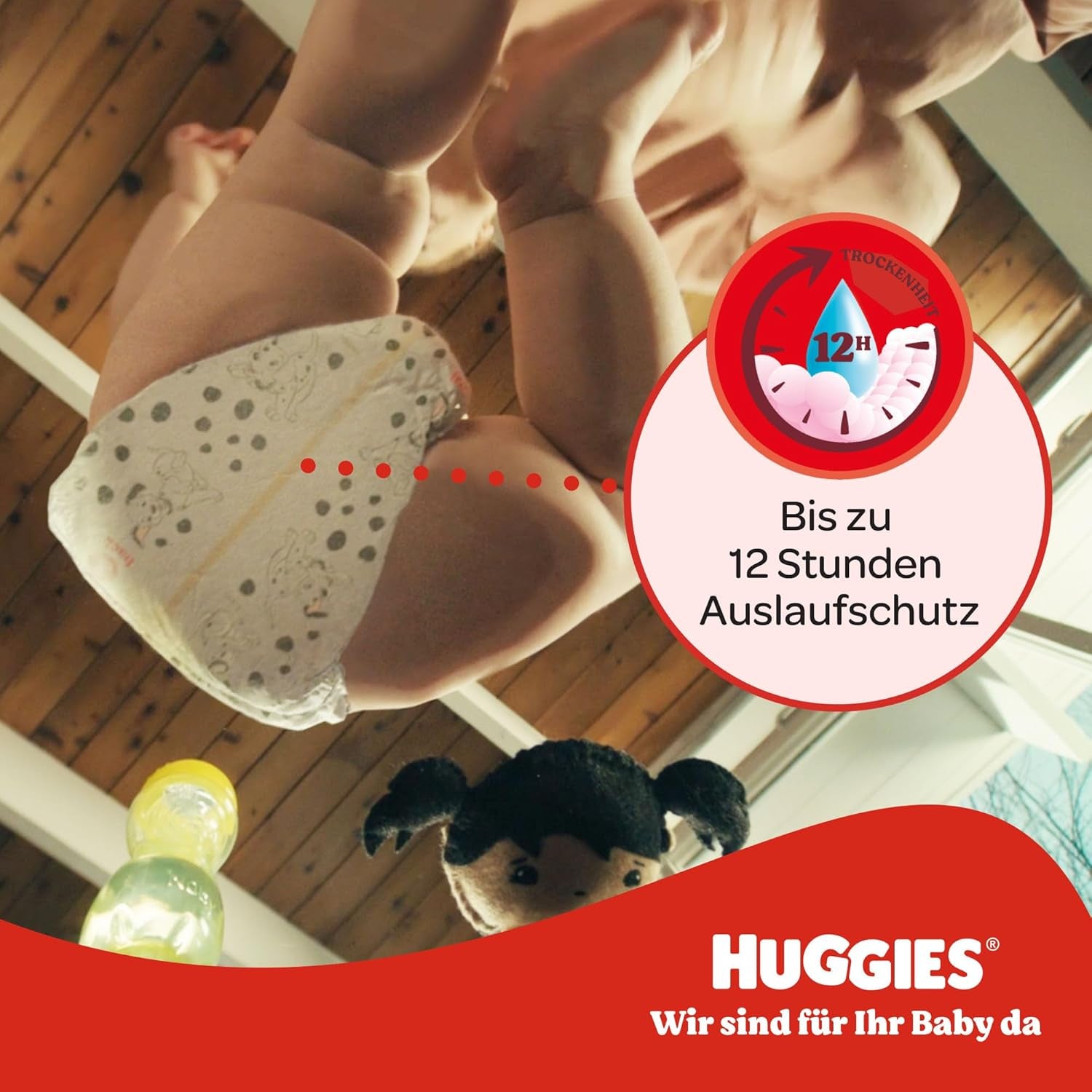 Spodnie Huggies Little Movers Disney, rozmiar 6, liczba 96 (2 x 48), pudełko miesięczne