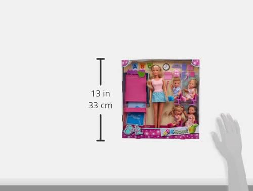 Simba - Păpușa Steffi Love Școlăriță – Păpușă 29 cm – Imagine și Accesorii + 4 Elevi – 105730472002