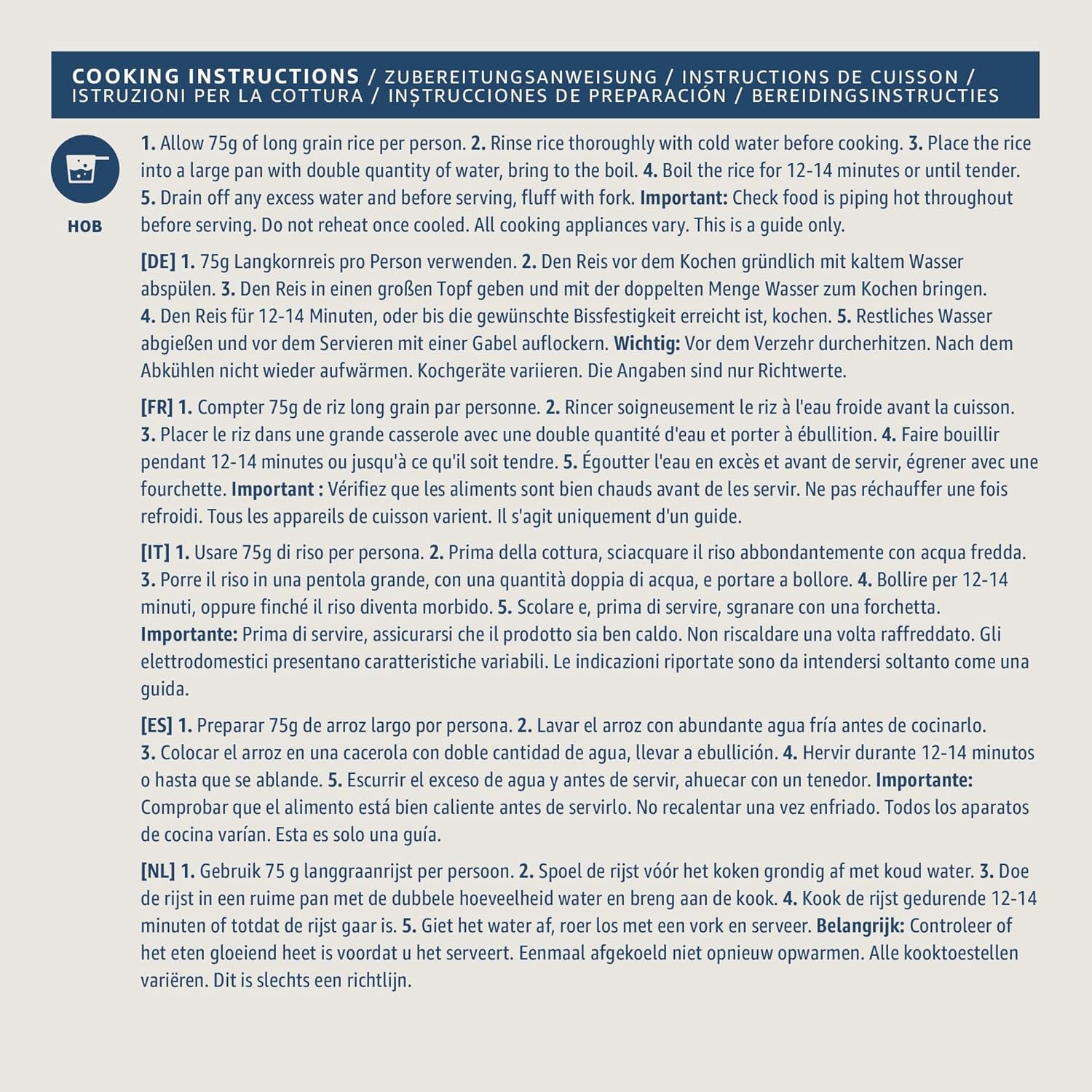 Ugotowany ryż długoziarnisty z Amazonii, 1 kg