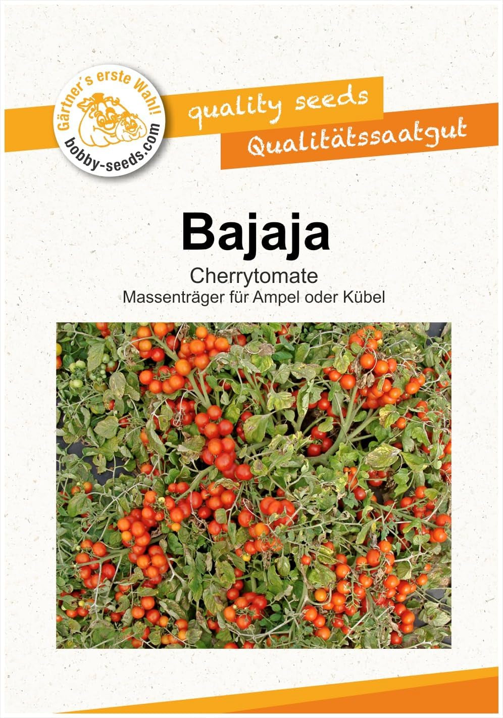 Sungold F1 Cherrytomate Tomatensamen Von Bobby-Seeds Portion