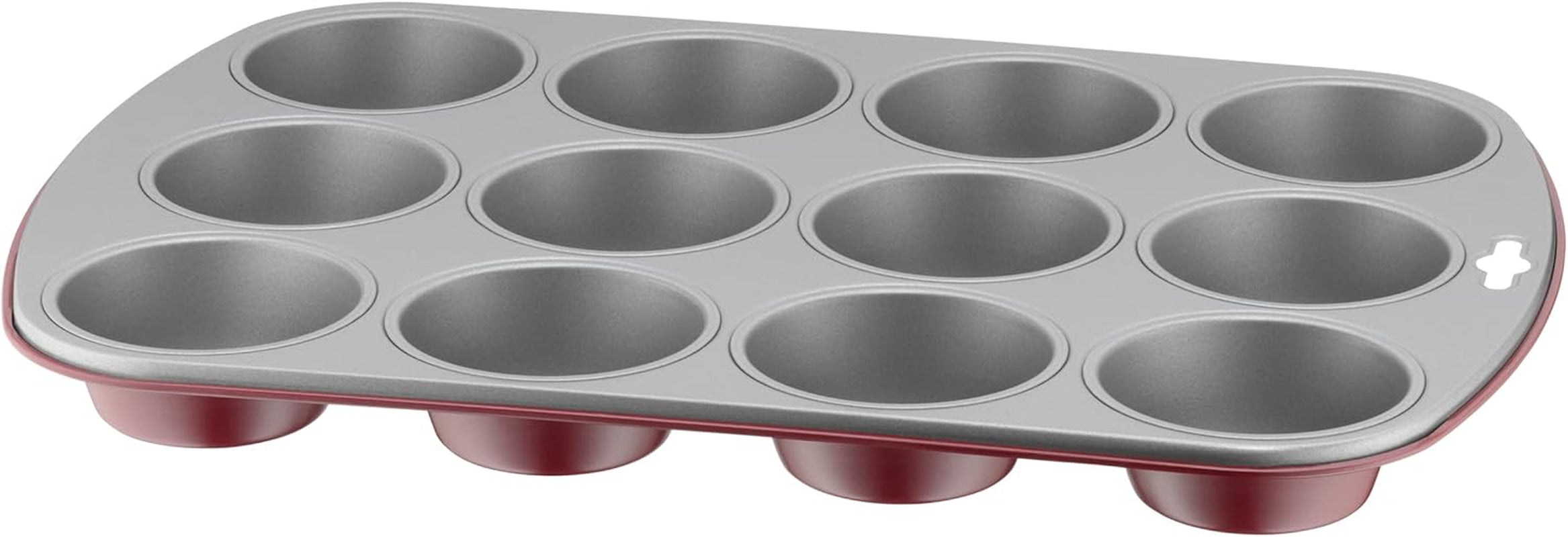 Oryginalny Kaiser Classic plus Muffinform Für 12 muffinów, Muffinform Blech 38X27 Cm, Antihaftbeschichte, Standardgröße, Cupcake Formen, Muffin Backform, Rot Formy i blachy do pieczenia Naty Shop Rot