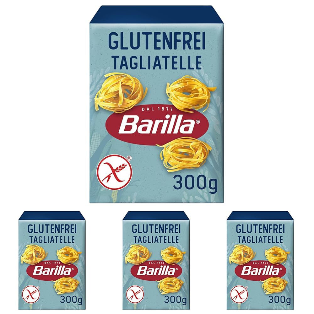Bezglutenowy makaron Barilla Tagliatelle z pysznej kukurydzy i ryżu - idealny dla osób z celiakią lub nietolerancją glutenu 300g