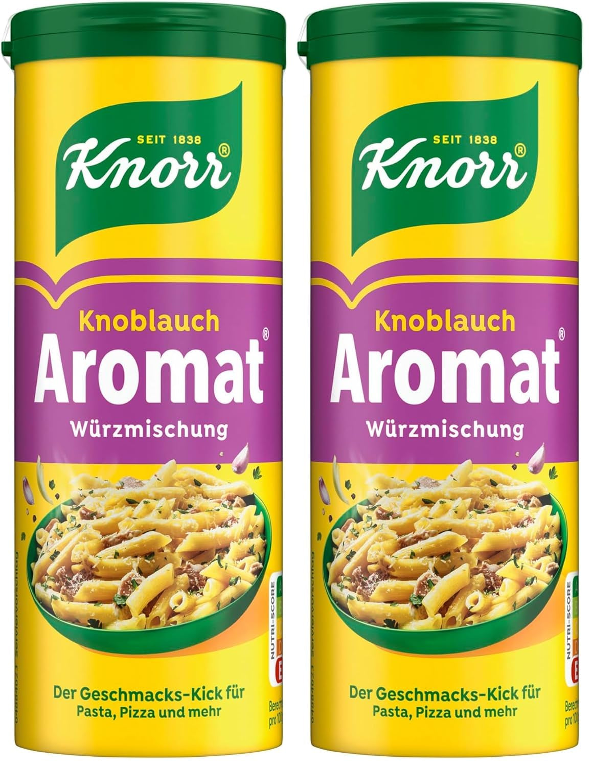 Knorr Würzmischung Garlic Aromat für schnelle Gerichte zum Würzen und Verfeinern von Pasta, Pizza, Gemüse und mehr 90 g