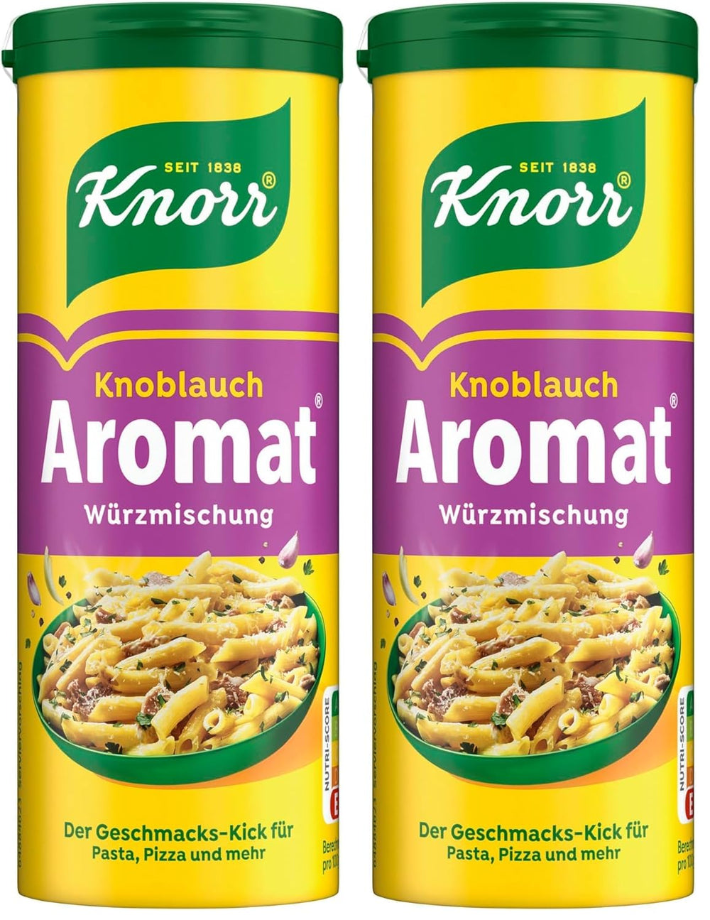 Knorr Würzmischung Garlic Aromat für schnelle Gerichte zum Würzen und Verfeinern von Pasta, Pizza, Gemüse und mehr 90 g