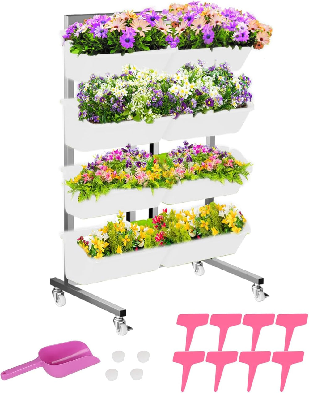 Hängende Vertikale Wand Pflanze, Vertikale Pflanzenwand Balkonbar Pflanzenwand Indoor mit Smart-Timer i Wasserpumpe Blumentopf Wand für Hof Garten Balkon Home Decor