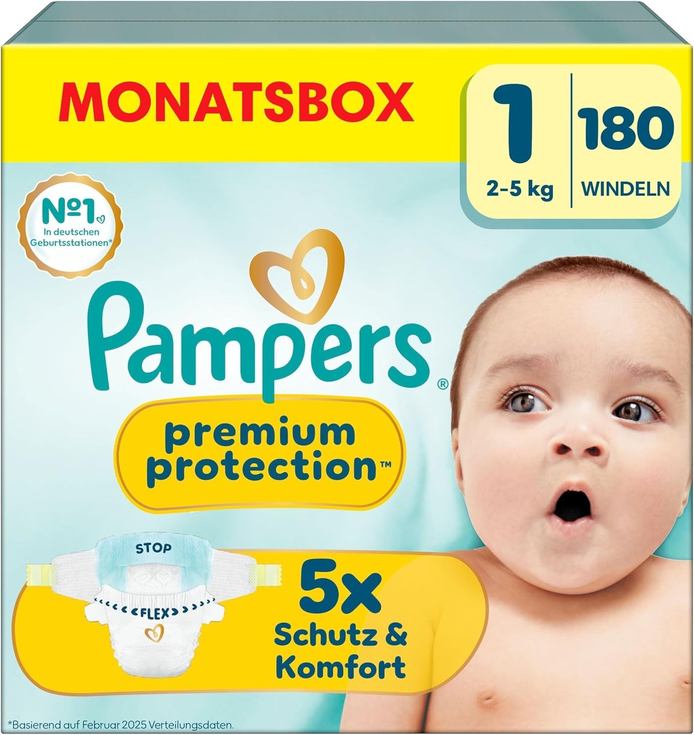 Pampers Premium Protection Rozmiar 5, 152 pieluszki, 11kg-16kg, nasza nr 1 ochrona przed skórą i zaciekami
