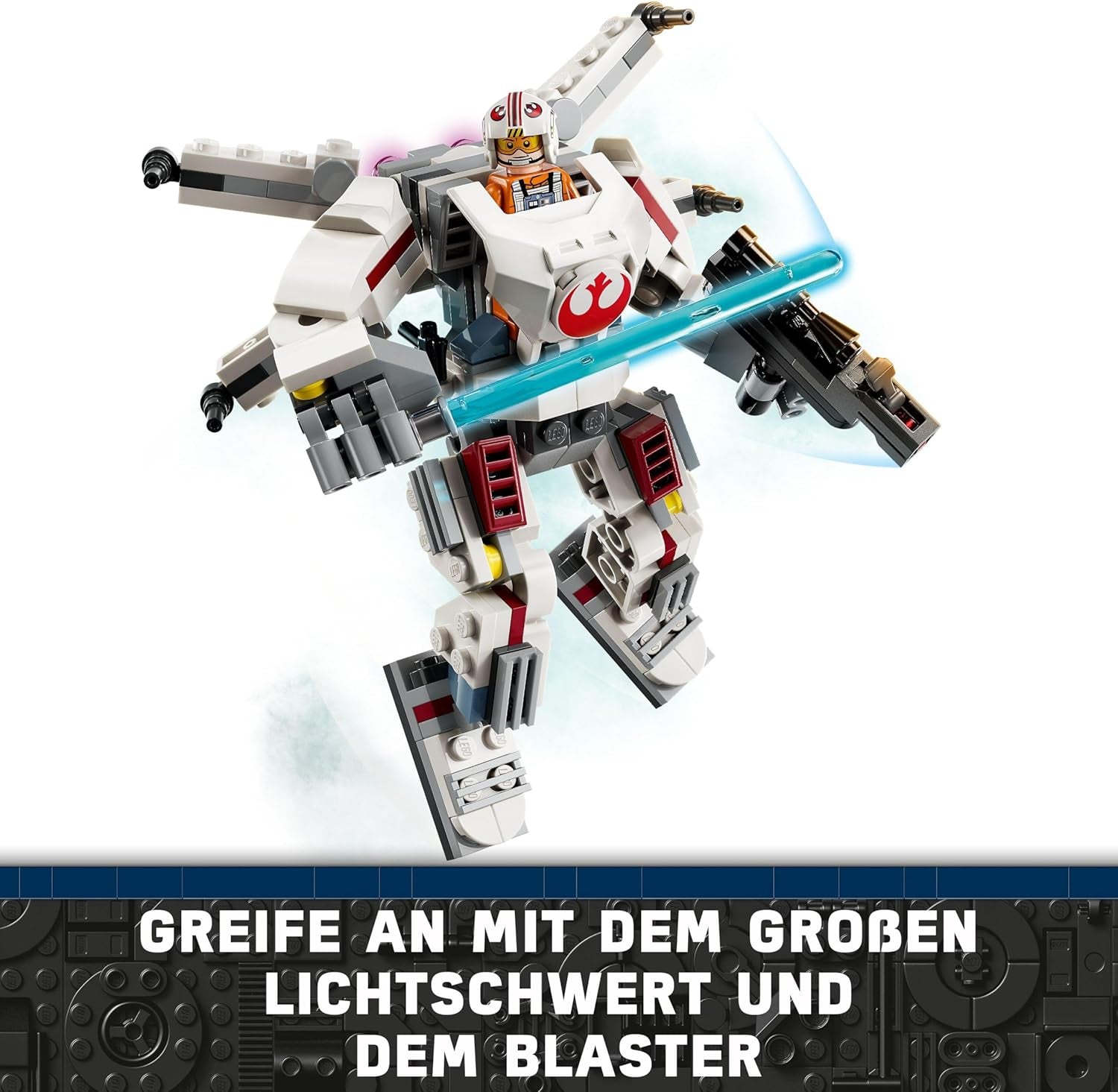 LEGO Star Wars Mech X-Wing Luke'a Skywalkera, kolekcjonerskie klocki, przygoda akcji, pomysł na prezent dla kreatywnych chłopców i dziewcząt w wieku od 6 lat 75390 Zestawy do budowania Besuche w sklepie LEGO