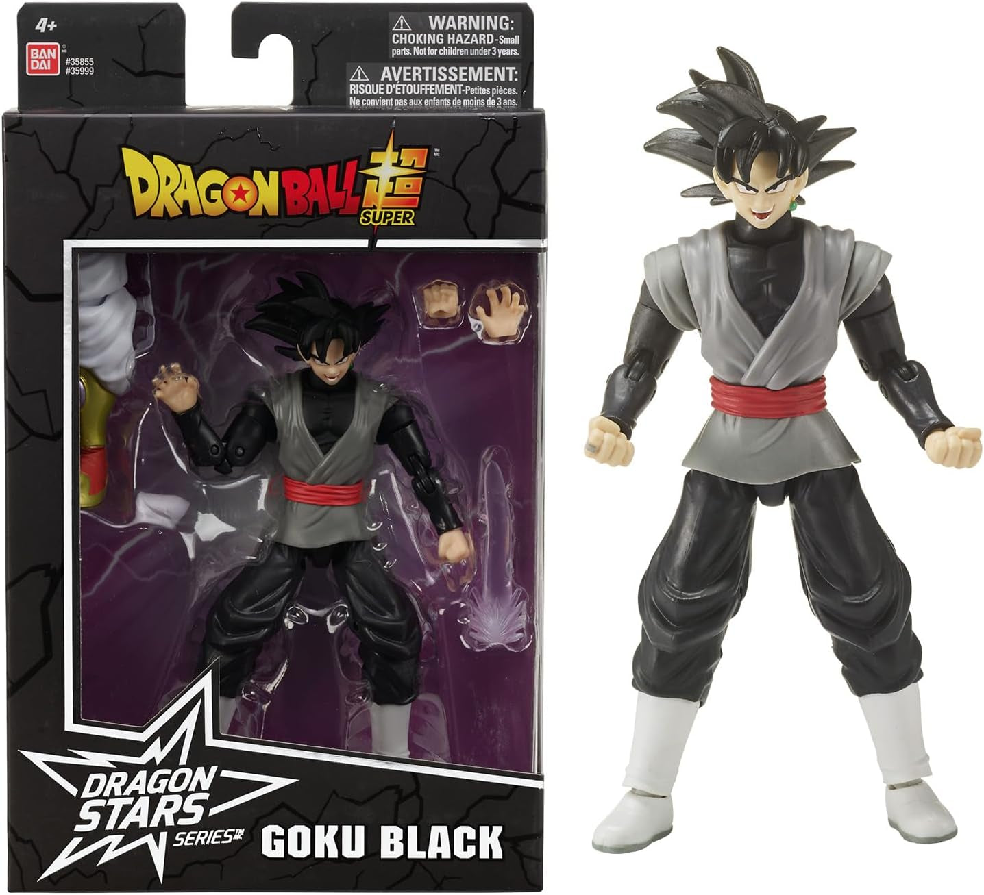 BANDAI - Dragon Ball Super - Figurine Dragon Stars 17 Cm - Super Saiyan Broly - Figura articulată Broly - Licența oficială Dragon Ball - Jucărie pentru copii 4+ ani - 36190J Action figures Naty Shop Goku Negru