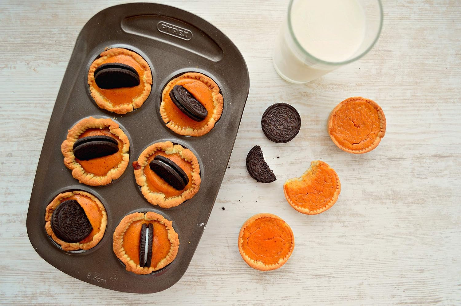 Pyrex BANDEJA 6 MAGDALENAS ASYMETRIA PX Muffinförmchen, Metall, Bunt, 6 Magdalena Formy i blachy do pieczenia Naty Shop