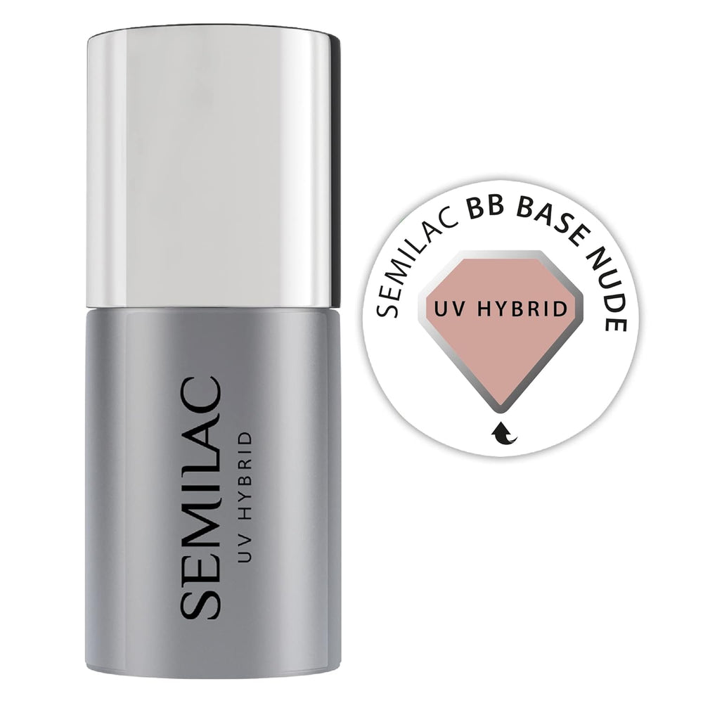 Semilac Pure & Clean Baza do lakieru UV 7ml – Samopoziomująca baza hybrydowa do wrażliwych paznokci