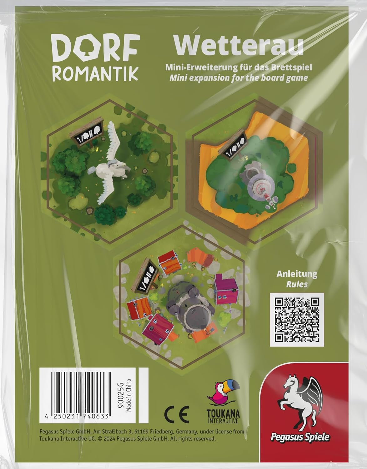 Pegasus Spiele Village Romance - The Board Game: Wetterau [Mini-Expansion], Verde, Maro, Portocaliu