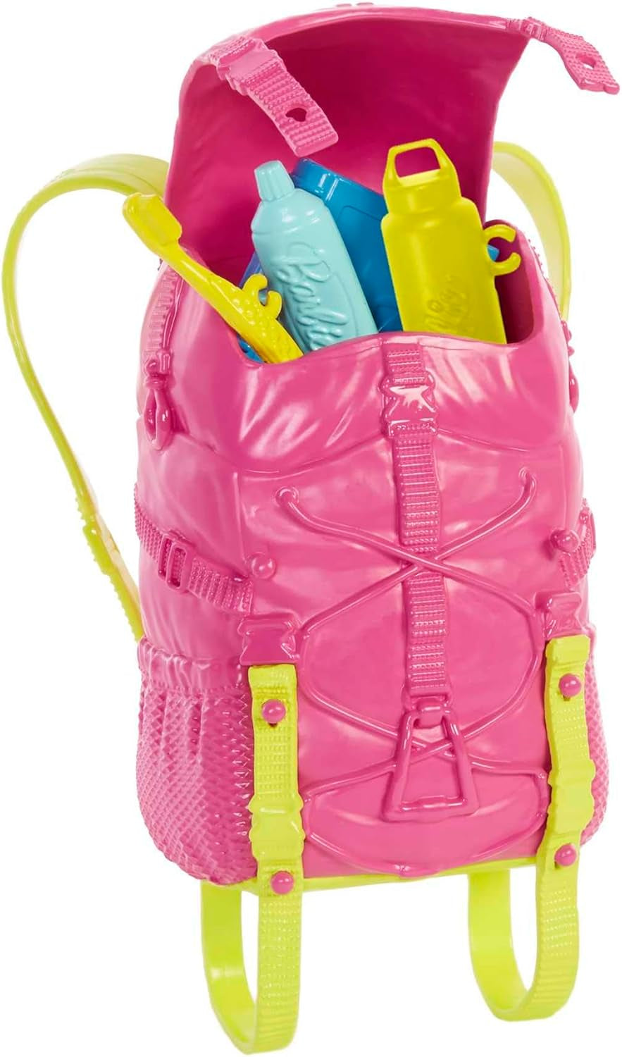 Păpușă Barbie HDF74 Twin Pack! Păpușă Brooklyn Camping (brunetă cu codițe împletite, aprox. 29 cm) cu cățeluș, rucsac, sac de dormit, 10 accesorii de camping, cadou pentru copii cu vârsta de 3 ani și peste