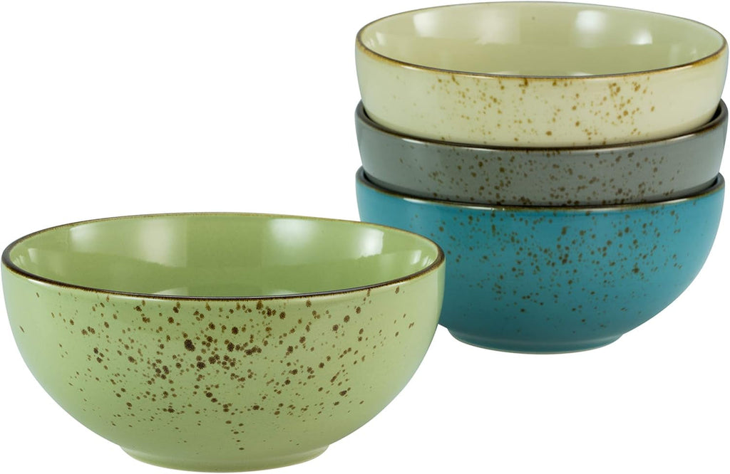 Creatable, 23422, Serie Nature Collection - Poke Bowl, 4-Teiliges Geschirrset, Bowl-Set Aus Steinzeug, Spülmaschinen- Und Mikrowellengeeignet, Qualitätsproduktion Seturi vesela masa Naty Shop Mehrfarbig, Bunt Nature Collection