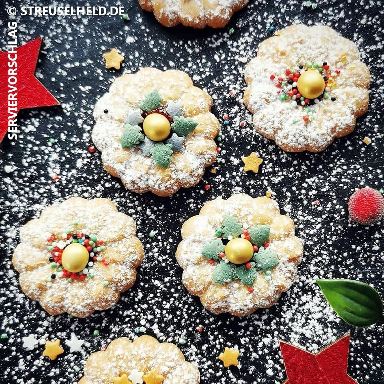 Posypka o tematyce świątecznej, 40 gramów Posypka Naty Shop