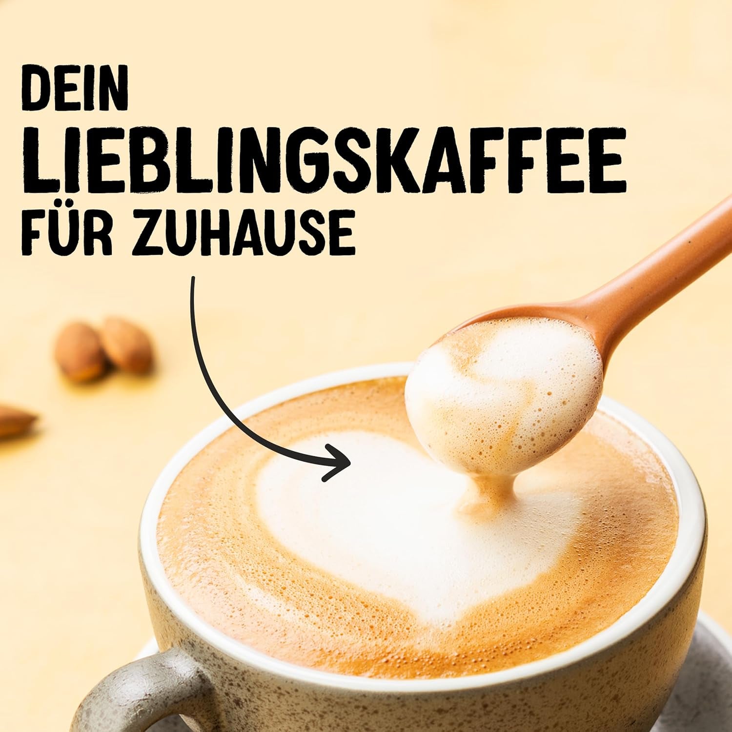 Alpro Barista Vanille – Zum Aufschäumen – Von Natur aus laktosefrei – Reich an Ballaststoffen, Calcium und Vitaminen – 8 x 750 ml – Haltbar