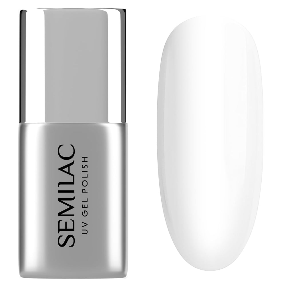 Semilac Top Coat Lakier Do Paznokci 7ml, Innowacyjny, UV/LED, Lakier Hybrydowy, Błyszczące Wykończenie, Chroni, Transparentny