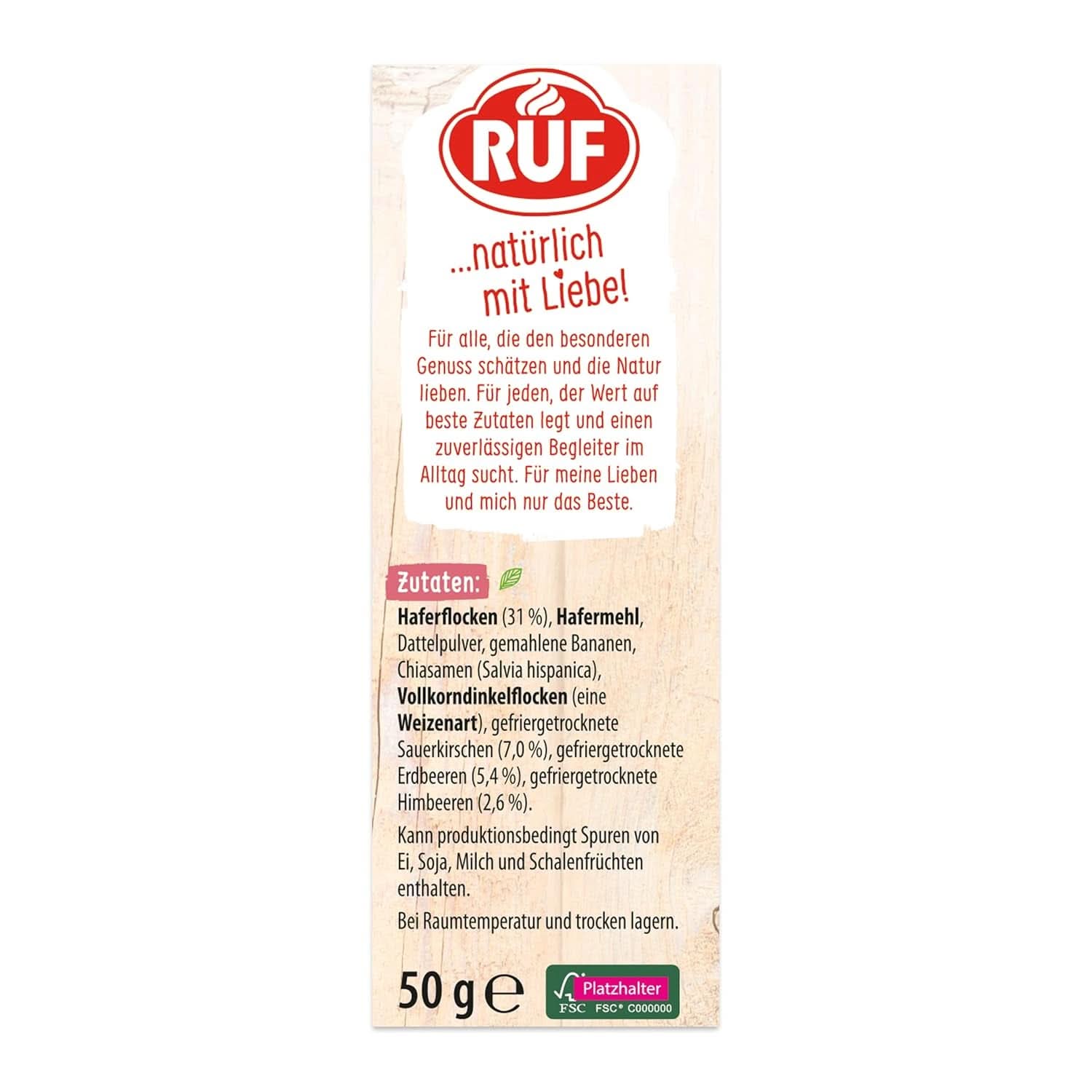 RUF Smoothie Bowl Berry Bunch, 50 grame Cereale Naty Shop