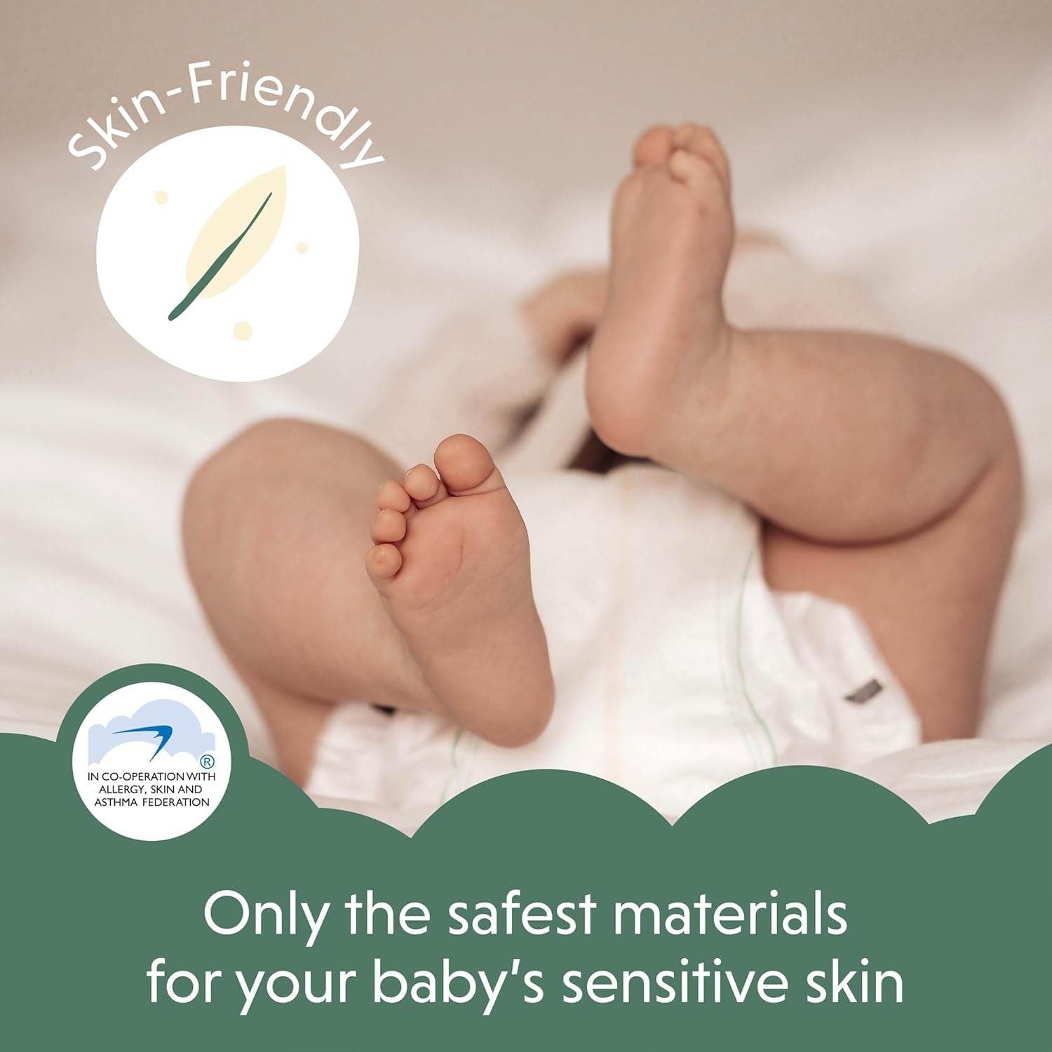 Pieluszki ekologiczne Muminki, rozmiar 3, 5-8kg, 48 sztuk, pieluszki Premium Soft | Miękkie i przyjazne dla skóry, oddychające, chłonne, bez zbędnych środków chemicznych |