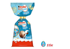 Kinder Mini Jajka Mleczne | 85g – Pyszne Wielkanocne Czekoladowe Jajka – Wielkanocne Słodycze – Gładkie mleczne nadzienie oblane mleczną czekoladą – Idealne do wielkanocnego koszyka – Do podzielenia się