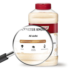 Prymat Getrockneter Knoblauch granuliert 1,05kg – Aromatisches Knoblauchgranulat zum Würzen von Fleisch, Fisch, Gemüse, Saucen, Dips & Marinaden – intensiv im Gesmack – ohne Zusätze