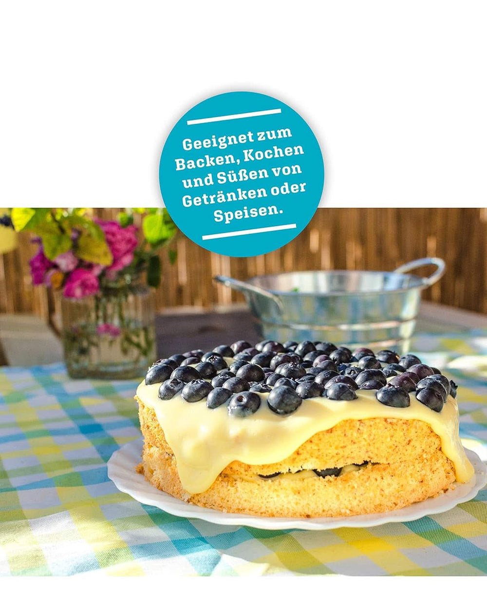 Erytrytol + Stewia Naturalny zamiennik cukru bez kalorii 1:1, 1 Kg Słodziki Naty Shop