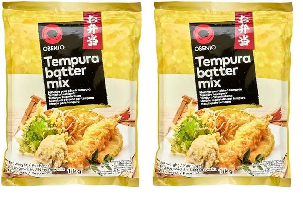 Tempura Batter Mix Tempura Back-Frittiermischung, 500 Gramm Amestec pentru copt si gatit Naty Shop 1 Kg (2Er Pack)