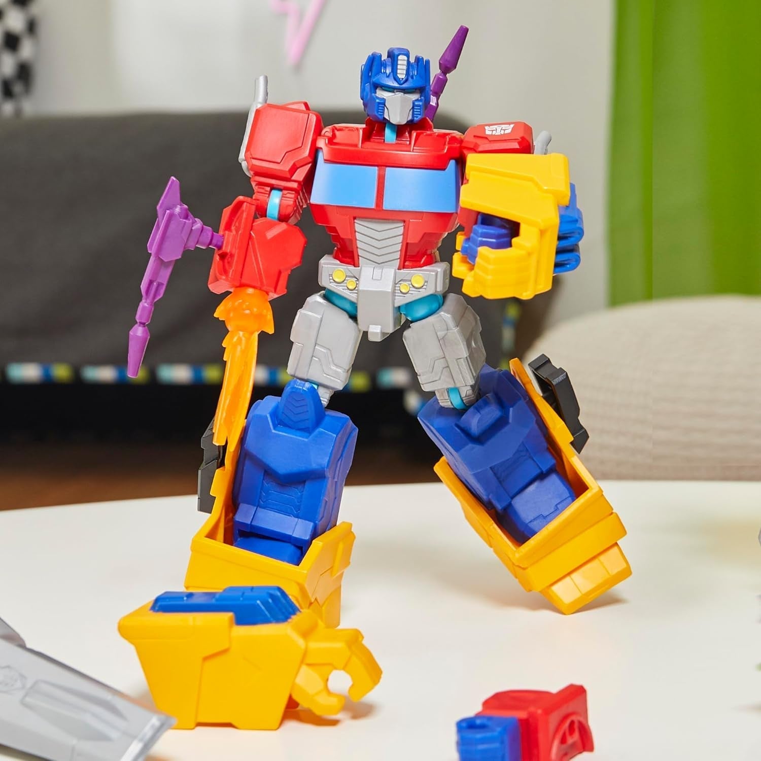 Transformers Mixmashers Optimus Prime Konfigurowalne figurki i akcesoria Deluxe Figurki Naty Shop