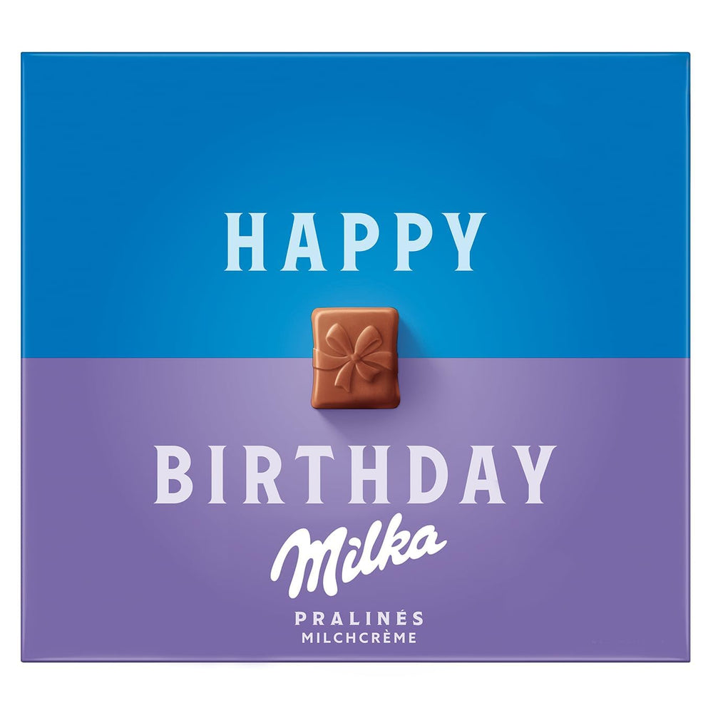 Praline Milka Gratulacje – Alpejska czekolada mleczna z delikatnym nadzieniem mlecznym – 10 x 110g