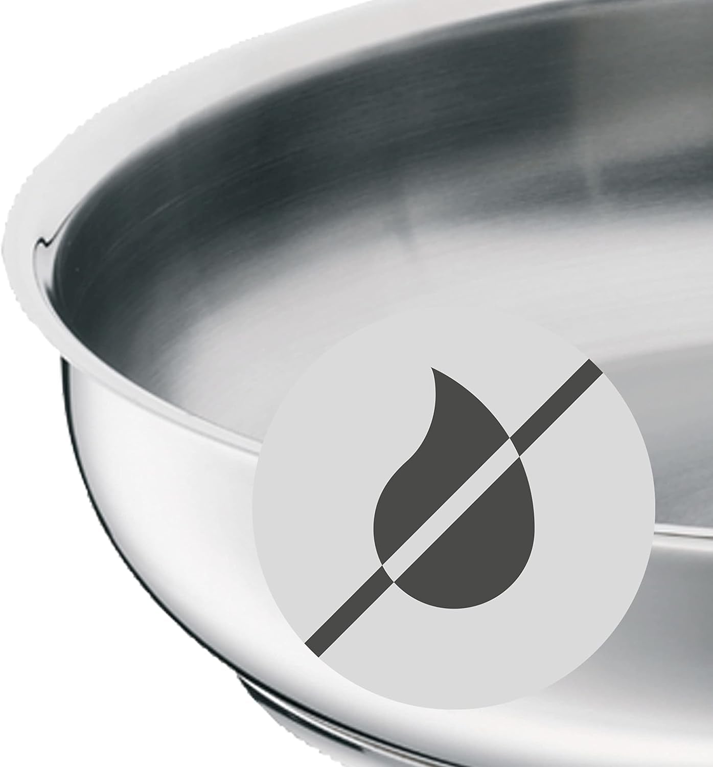 WMF Profi patelnia ze stali nierdzewnej 24 cm indukcyjna, patelnia ze stali nierdzewnej Cromargan Garnki i patelnie Naty Shop