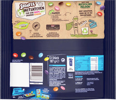 Nestlé SMARTIES Mini, mała soczewica w mlecznej czekoladzie, pakowana pojedynczo, opakowanie 16 szt. (16 x 187 g)