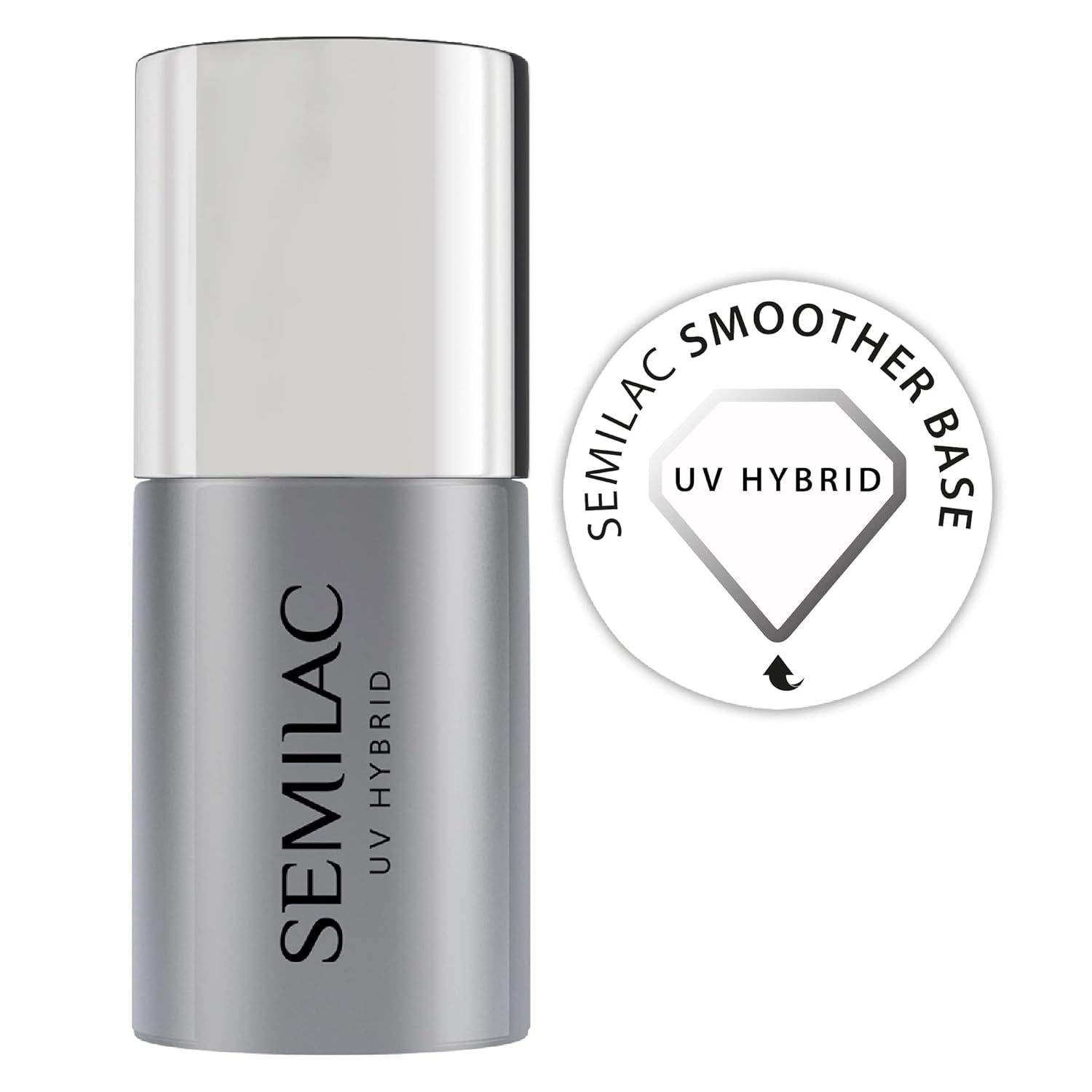 Semilac Pure & Clean Baza do lakieru UV 7ml – Samopoziomująca baza hybrydowa do wrażliwych paznokci
