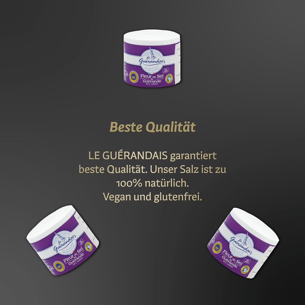 Handgeschöpftes Fleur de Sel, DE GUERANDE, dawka 125 g