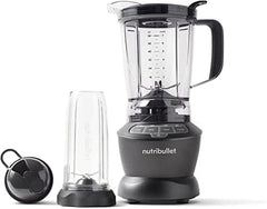 Pełnowymiarowy blender Nutribullet, mikser Elektrischer, wielofunkcyjny mikser Stabmixer, mikser Professioneller, 1000 Watt Leistung, 1,6 l Becher, Grau, NBF450DG Kitchen Naty Shop