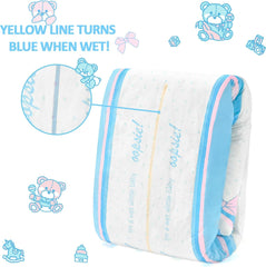 Pieluszki z nadrukiem dla dorosłych 5500-5800ml 10 sztuk - Majtki toaletowe (XL)