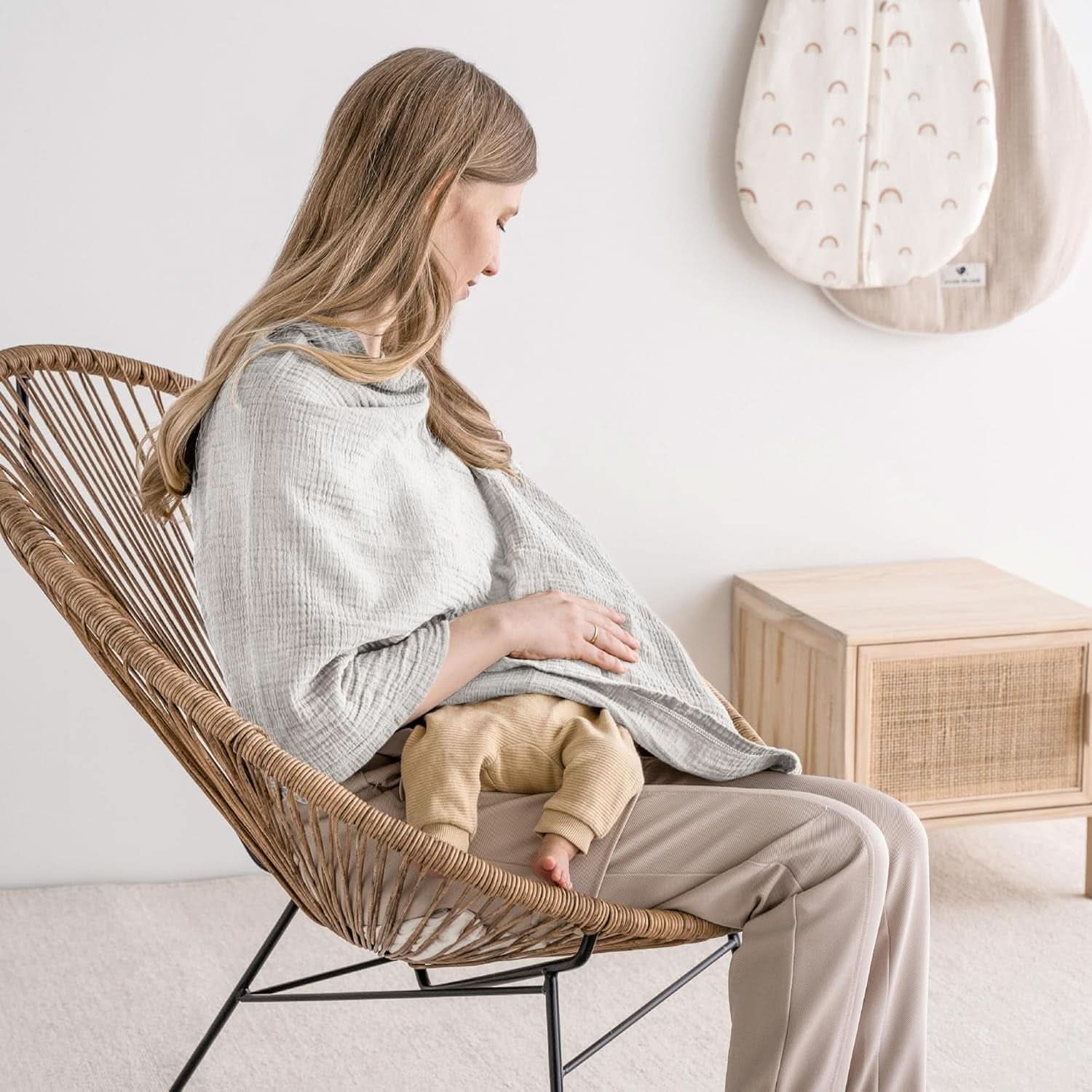 Bluza de alăptare Julius Zöllner din bumbac muselină 100%, OEKO-TEX STANDARD 100, Fabricat în Germania Accesorii Hrana si Alaptare Bebe Naty Shop