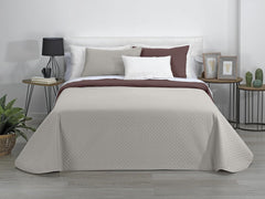 Estoralis | AVA | Dwustronna kołdra butikowa | Na wszystkie pory roku | Kolor - Beżowy/Brązowy | Do łóżka 120/135 cm. łóżko. (230 x 270 cm. Ancho X Alto) | Kołdra pikowana Kołdry i kołdry Naty Shop