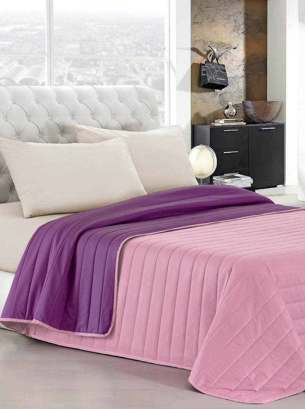 Włoska pościel Estivo łóżko pojedyncze, pościel, Aqua, 170 X 270 Cm Kołdry i kołdry Naty Shop Viola/Lilla 170 X 270 Cm