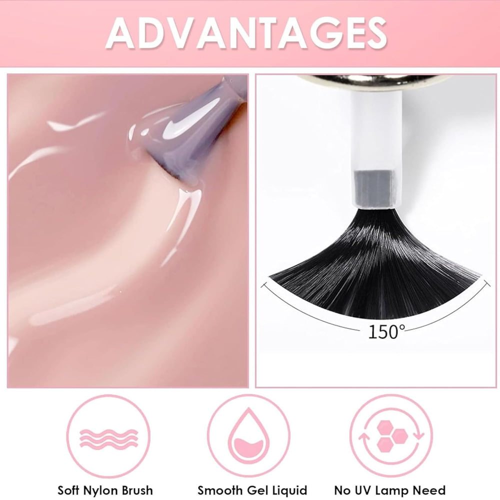 4-częściowy zestaw lakierów do paznokci - szybkoschnący, długotrwały lakier do paznokci na bazie wody - lakier do paznokci DIY (zestaw 4-częściowy w stylu Nude Normal)