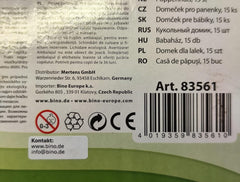 Bino World of Toys Casă de păpuși cu balcon, Jucărie pentru copii mici de la 3 ani, cu 3 etaje, scări, 4 camere și balcon incl. 15-TLG. Accesorii, Pentru a promova abilitățile copiilor, Design roz Casute de papusi Naty Shop