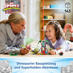 LEGO Marvel Showdown am Baumhaus: Spidey-Rex vs. Gobby-Raptor, BAU- und Spielset mit Dinos, Geschenk mit Spielzeugdinos für Jungen und Mädchen ab 4 Jahren, Spidey und Seine Super-Freunde 11200