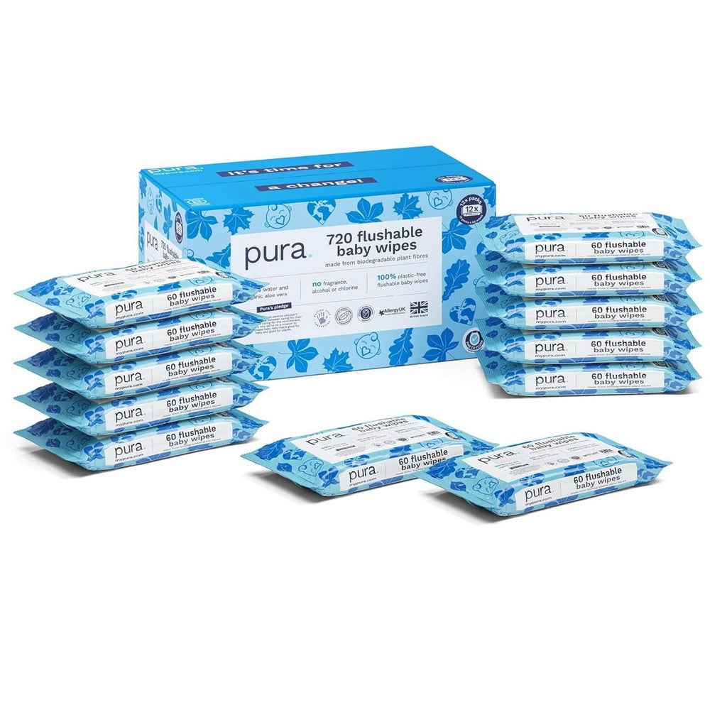 Șervețele ecologice pentru pielea sensibilă a bebelușului, 99% apă, fără plastic, biodegradabile, pentru pielea sensibilă, predispusă la eczeme, nou-născuți Servetele Umede Bebelusi Naty Shop 10 x 70 servetele Unica folosinta
